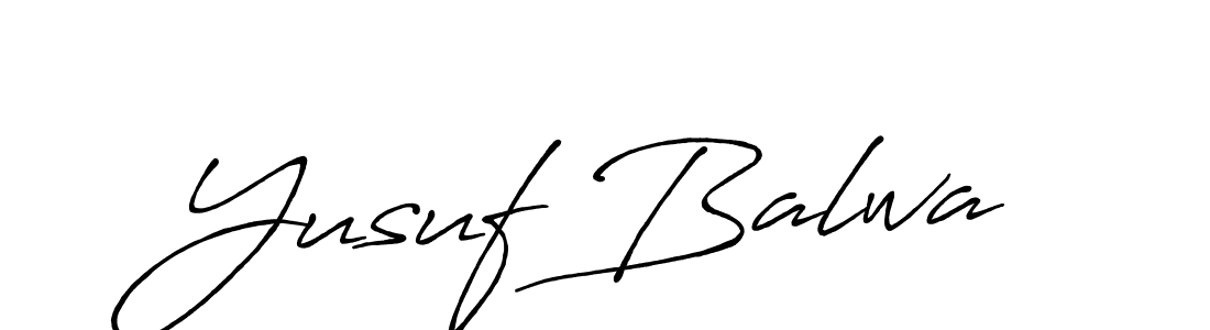 The best way (Antro_Vectra_Bolder) to make a short signature is to pick only two or three words in your name. The name Yusuf Balwa include a total of six letters. For converting this name. Yusuf Balwa signature style 7 images and pictures png