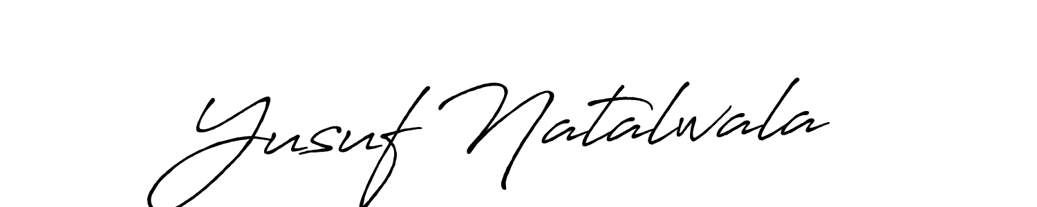 It looks lik you need a new signature style for name Yusuf Natalwala. Design unique handwritten (Antro_Vectra_Bolder) signature with our free signature maker in just a few clicks. Yusuf Natalwala signature style 7 images and pictures png