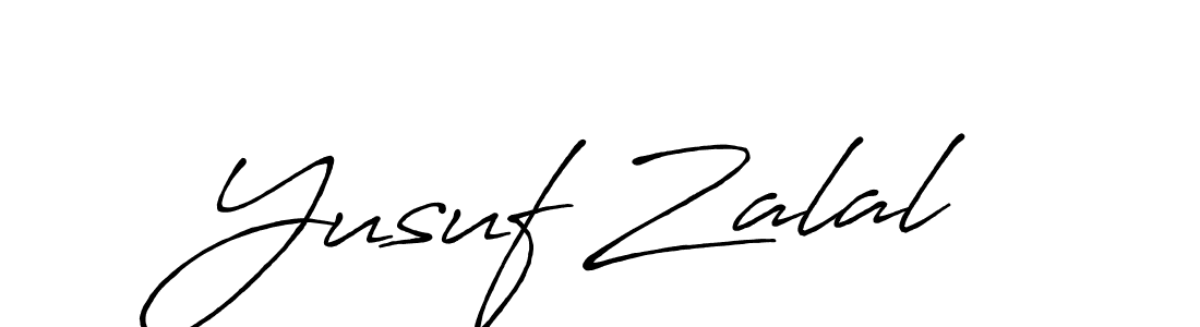 Also we have Yusuf Zalal name is the best signature style. Create professional handwritten signature collection using Antro_Vectra_Bolder autograph style. Yusuf Zalal signature style 7 images and pictures png