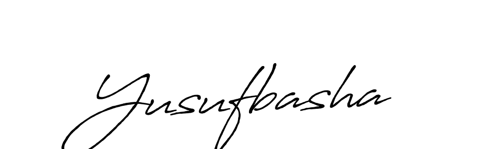 How to make Yusufbasha signature? Antro_Vectra_Bolder is a professional autograph style. Create handwritten signature for Yusufbasha name. Yusufbasha signature style 7 images and pictures png