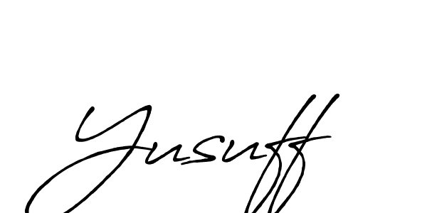 Make a short Yusuff signature style. Manage your documents anywhere anytime using Antro_Vectra_Bolder. Create and add eSignatures, submit forms, share and send files easily. Yusuff signature style 7 images and pictures png