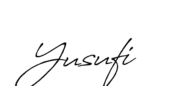 Design your own signature with our free online signature maker. With this signature software, you can create a handwritten (Antro_Vectra_Bolder) signature for name Yusufi. Yusufi signature style 7 images and pictures png