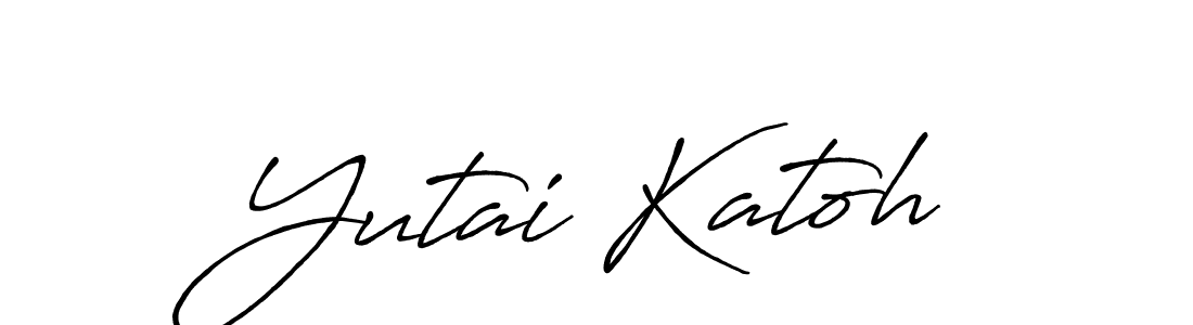 This is the best signature style for the Yutai Katoh name. Also you like these signature font (Antro_Vectra_Bolder). Mix name signature. Yutai Katoh signature style 7 images and pictures png