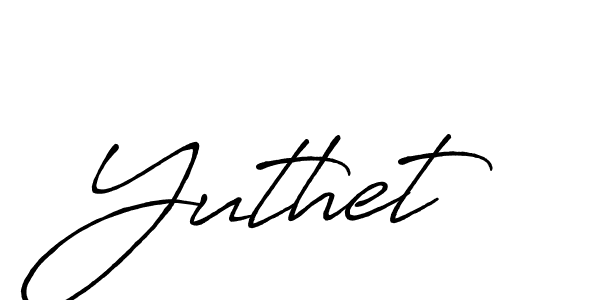 Design your own signature with our free online signature maker. With this signature software, you can create a handwritten (Antro_Vectra_Bolder) signature for name Yuthet. Yuthet signature style 7 images and pictures png