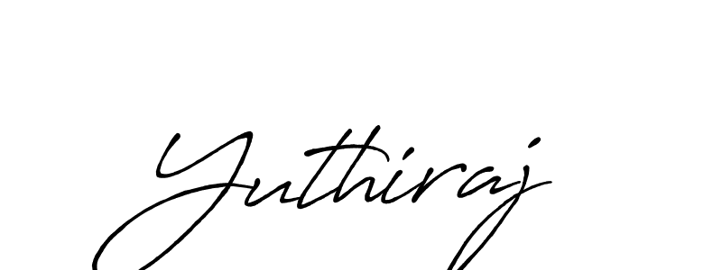 Yuthiraj stylish signature style. Best Handwritten Sign (Antro_Vectra_Bolder) for my name. Handwritten Signature Collection Ideas for my name Yuthiraj. Yuthiraj signature style 7 images and pictures png