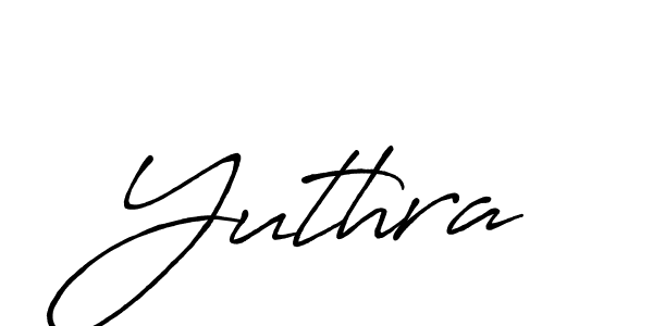 How to make Yuthra signature? Antro_Vectra_Bolder is a professional autograph style. Create handwritten signature for Yuthra name. Yuthra signature style 7 images and pictures png