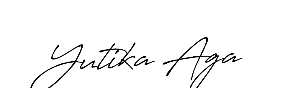 Make a beautiful signature design for name Yutika Aga. Use this online signature maker to create a handwritten signature for free. Yutika Aga signature style 7 images and pictures png