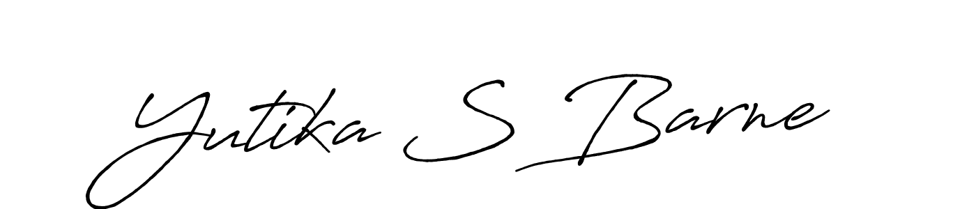 if you are searching for the best signature style for your name Yutika S Barne. so please give up your signature search. here we have designed multiple signature styles  using Antro_Vectra_Bolder. Yutika S Barne signature style 7 images and pictures png