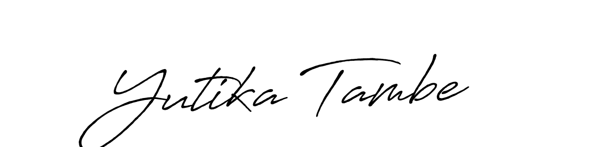 Best and Professional Signature Style for Yutika Tambe. Antro_Vectra_Bolder Best Signature Style Collection. Yutika Tambe signature style 7 images and pictures png