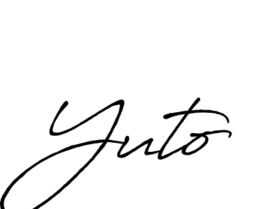 Also You can easily find your signature by using the search form. We will create Yuto name handwritten signature images for you free of cost using Antro_Vectra_Bolder sign style. Yuto signature style 7 images and pictures png