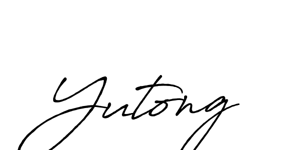 Similarly Antro_Vectra_Bolder is the best handwritten signature design. Signature creator online .You can use it as an online autograph creator for name Yutong. Yutong signature style 7 images and pictures png