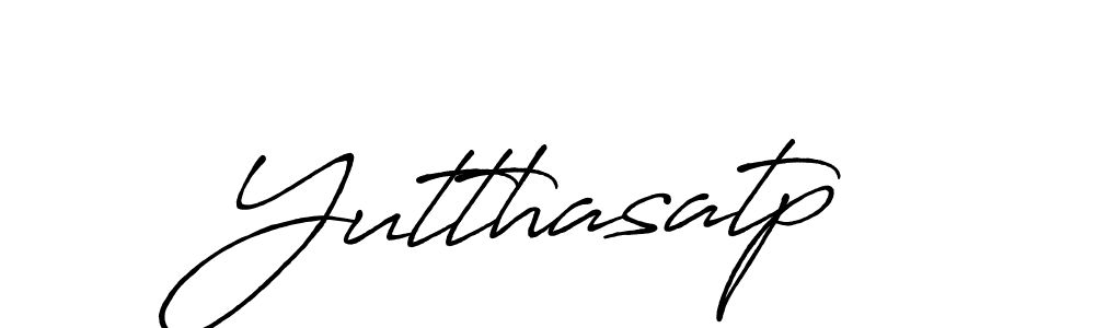 How to make Yutthasatp signature? Antro_Vectra_Bolder is a professional autograph style. Create handwritten signature for Yutthasatp name. Yutthasatp signature style 7 images and pictures png