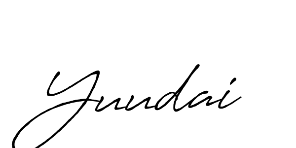 Also we have Yuudai name is the best signature style. Create professional handwritten signature collection using Antro_Vectra_Bolder autograph style. Yuudai signature style 7 images and pictures png