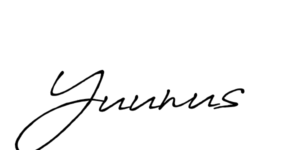 Also we have Yuunus name is the best signature style. Create professional handwritten signature collection using Antro_Vectra_Bolder autograph style. Yuunus signature style 7 images and pictures png