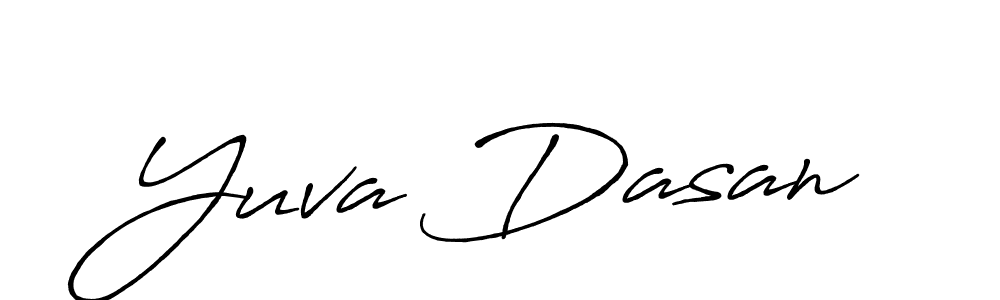 Yuva Dasan stylish signature style. Best Handwritten Sign (Antro_Vectra_Bolder) for my name. Handwritten Signature Collection Ideas for my name Yuva Dasan. Yuva Dasan signature style 7 images and pictures png