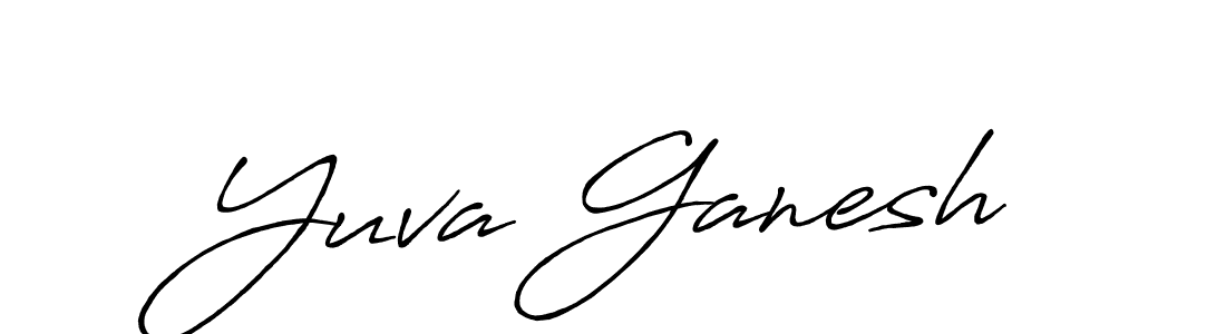 Also You can easily find your signature by using the search form. We will create Yuva Ganesh name handwritten signature images for you free of cost using Antro_Vectra_Bolder sign style. Yuva Ganesh signature style 7 images and pictures png