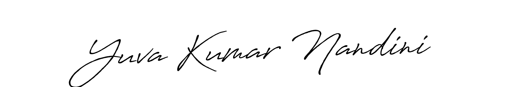 How to make Yuva Kumar Nandini signature? Antro_Vectra_Bolder is a professional autograph style. Create handwritten signature for Yuva Kumar Nandini name. Yuva Kumar Nandini signature style 7 images and pictures png