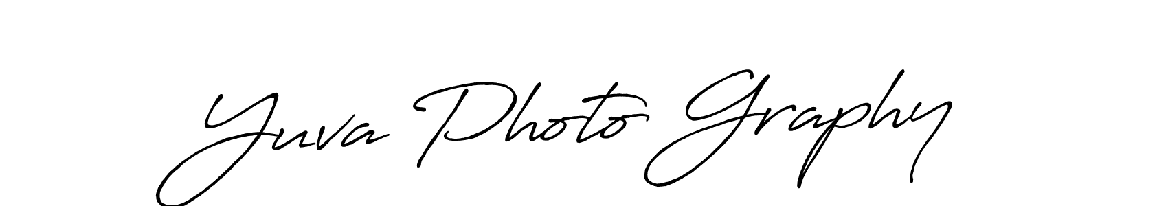 Also we have Yuva Photo Graphy name is the best signature style. Create professional handwritten signature collection using Antro_Vectra_Bolder autograph style. Yuva Photo Graphy signature style 7 images and pictures png