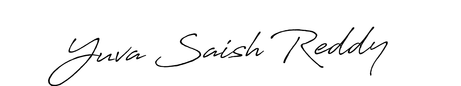 This is the best signature style for the Yuva Saish Reddy name. Also you like these signature font (Antro_Vectra_Bolder). Mix name signature. Yuva Saish Reddy signature style 7 images and pictures png