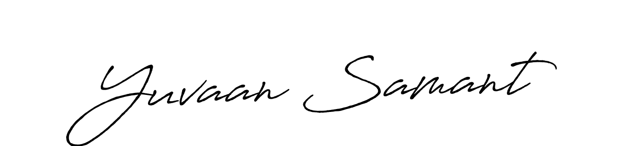 It looks lik you need a new signature style for name Yuvaan Samant. Design unique handwritten (Antro_Vectra_Bolder) signature with our free signature maker in just a few clicks. Yuvaan Samant signature style 7 images and pictures png