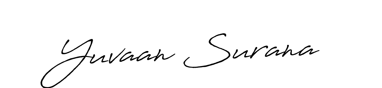How to make Yuvaan Surana signature? Antro_Vectra_Bolder is a professional autograph style. Create handwritten signature for Yuvaan Surana name. Yuvaan Surana signature style 7 images and pictures png