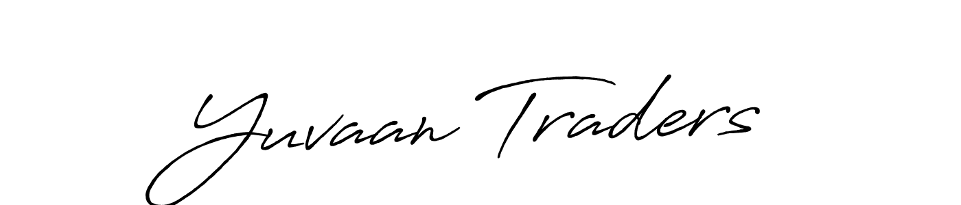 Create a beautiful signature design for name Yuvaan Traders. With this signature (Antro_Vectra_Bolder) fonts, you can make a handwritten signature for free. Yuvaan Traders signature style 7 images and pictures png