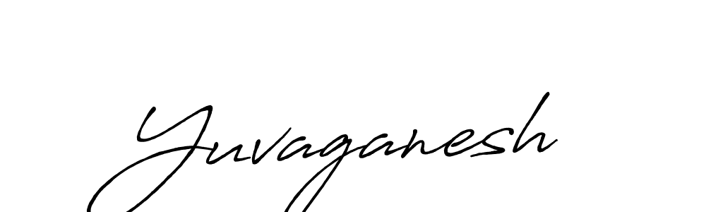 Make a beautiful signature design for name Yuvaganesh. With this signature (Antro_Vectra_Bolder) style, you can create a handwritten signature for free. Yuvaganesh signature style 7 images and pictures png