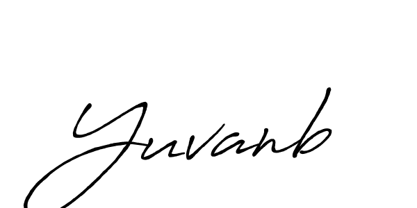 Make a beautiful signature design for name Yuvanb. With this signature (Antro_Vectra_Bolder) style, you can create a handwritten signature for free. Yuvanb signature style 7 images and pictures png