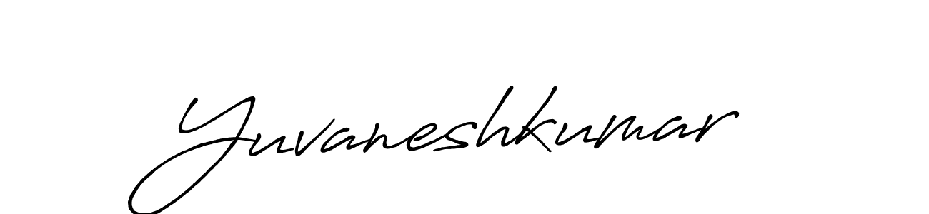 How to make Yuvaneshkumar signature? Antro_Vectra_Bolder is a professional autograph style. Create handwritten signature for Yuvaneshkumar name. Yuvaneshkumar signature style 7 images and pictures png