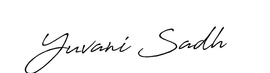 See photos of Yuvani Sadh official signature by Spectra . Check more albums & portfolios. Read reviews & check more about Antro_Vectra_Bolder font. Yuvani Sadh signature style 7 images and pictures png