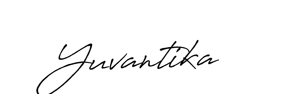 Make a beautiful signature design for name Yuvantika. With this signature (Antro_Vectra_Bolder) style, you can create a handwritten signature for free. Yuvantika signature style 7 images and pictures png
