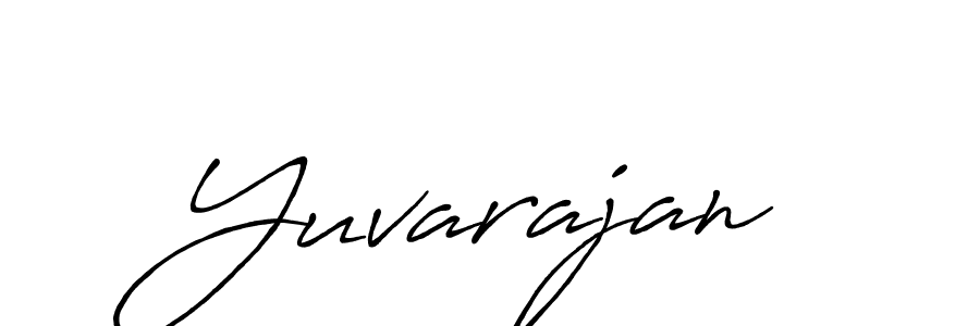 How to make Yuvarajan signature? Antro_Vectra_Bolder is a professional autograph style. Create handwritten signature for Yuvarajan name. Yuvarajan signature style 7 images and pictures png