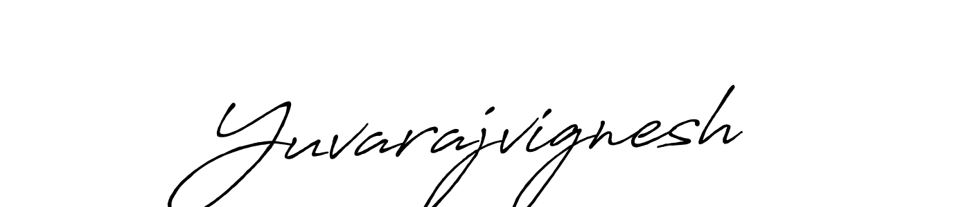 Make a beautiful signature design for name Yuvarajvignesh. With this signature (Antro_Vectra_Bolder) style, you can create a handwritten signature for free. Yuvarajvignesh signature style 7 images and pictures png