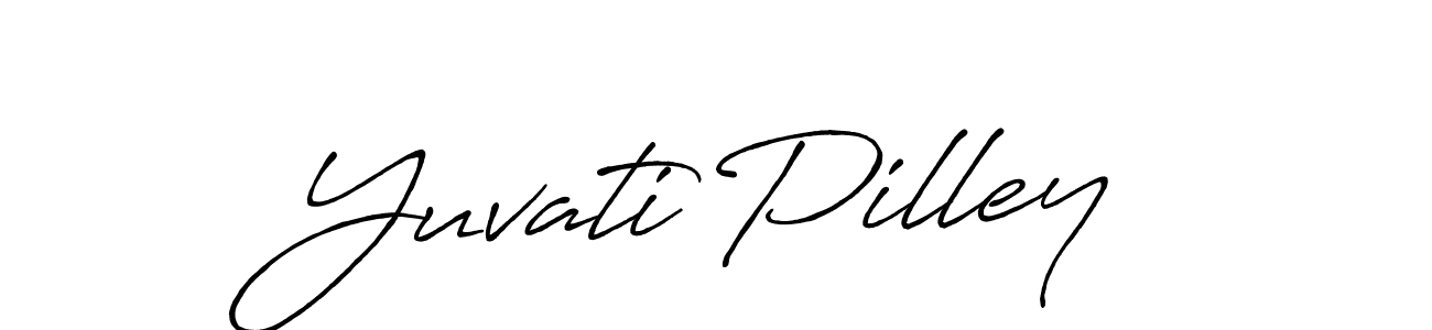 Antro_Vectra_Bolder is a professional signature style that is perfect for those who want to add a touch of class to their signature. It is also a great choice for those who want to make their signature more unique. Get Yuvati Pilley name to fancy signature for free. Yuvati Pilley signature style 7 images and pictures png