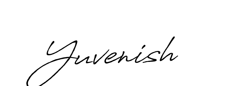 You can use this online signature creator to create a handwritten signature for the name Yuvenish. This is the best online autograph maker. Yuvenish signature style 7 images and pictures png