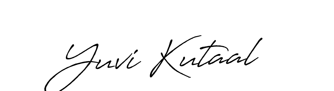 How to make Yuvi Kutaal signature? Antro_Vectra_Bolder is a professional autograph style. Create handwritten signature for Yuvi Kutaal name. Yuvi Kutaal signature style 7 images and pictures png
