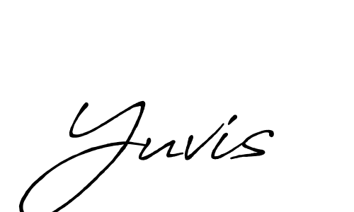 The best way (Antro_Vectra_Bolder) to make a short signature is to pick only two or three words in your name. The name Yuvis include a total of six letters. For converting this name. Yuvis signature style 7 images and pictures png