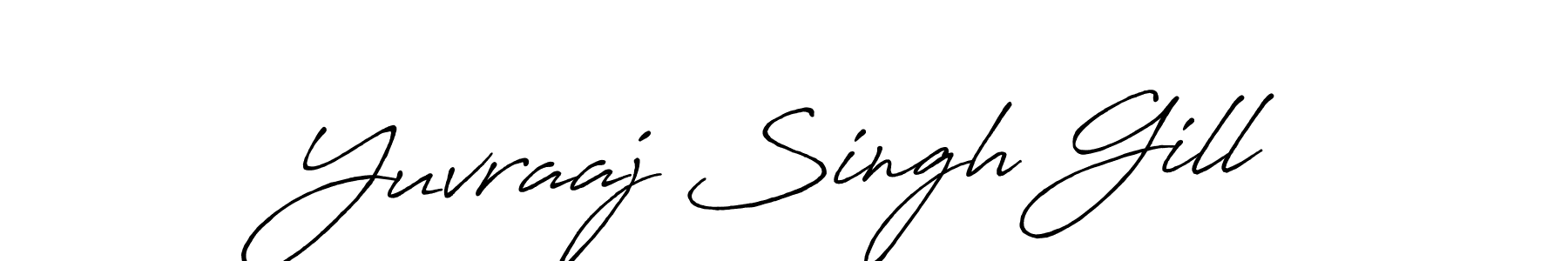 The best way (Antro_Vectra_Bolder) to make a short signature is to pick only two or three words in your name. The name Yuvraaj Singh Gill include a total of six letters. For converting this name. Yuvraaj Singh Gill signature style 7 images and pictures png