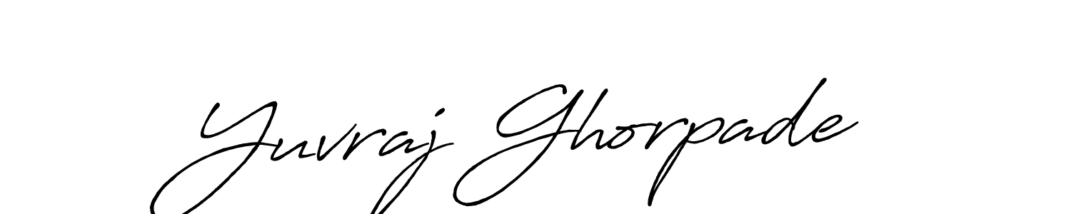 Use a signature maker to create a handwritten signature online. With this signature software, you can design (Antro_Vectra_Bolder) your own signature for name Yuvraj Ghorpade. Yuvraj Ghorpade signature style 7 images and pictures png