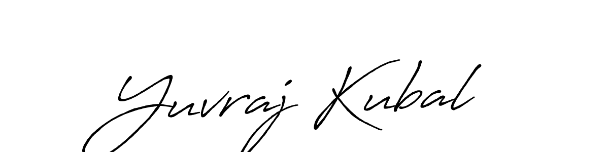 How to make Yuvraj Kubal signature? Antro_Vectra_Bolder is a professional autograph style. Create handwritten signature for Yuvraj Kubal name. Yuvraj Kubal signature style 7 images and pictures png