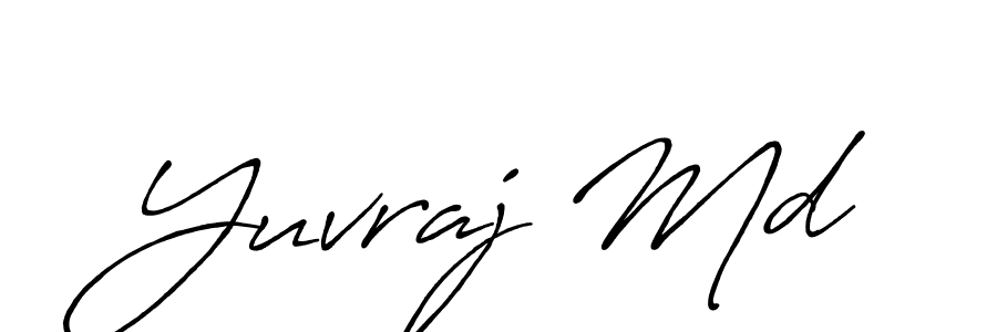 Also we have Yuvraj Md name is the best signature style. Create professional handwritten signature collection using Antro_Vectra_Bolder autograph style. Yuvraj Md signature style 7 images and pictures png
