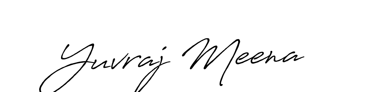 This is the best signature style for the Yuvraj Meena name. Also you like these signature font (Antro_Vectra_Bolder). Mix name signature. Yuvraj Meena signature style 7 images and pictures png