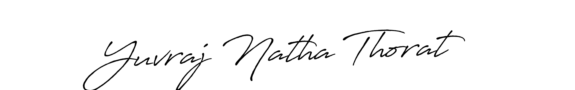 Use a signature maker to create a handwritten signature online. With this signature software, you can design (Antro_Vectra_Bolder) your own signature for name Yuvraj Natha Thorat. Yuvraj Natha Thorat signature style 7 images and pictures png