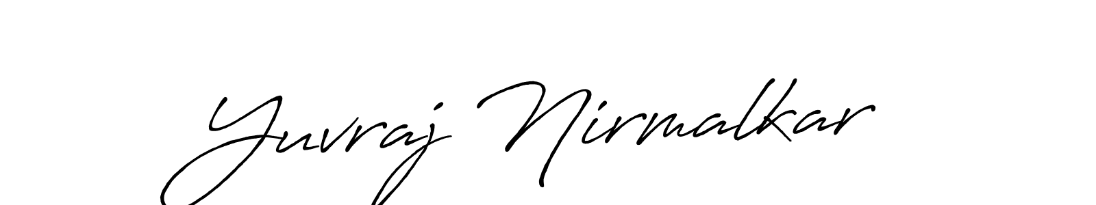 Also You can easily find your signature by using the search form. We will create Yuvraj Nirmalkar name handwritten signature images for you free of cost using Antro_Vectra_Bolder sign style. Yuvraj Nirmalkar signature style 7 images and pictures png