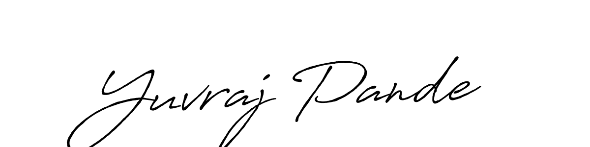 Also You can easily find your signature by using the search form. We will create Yuvraj Pande name handwritten signature images for you free of cost using Antro_Vectra_Bolder sign style. Yuvraj Pande signature style 7 images and pictures png