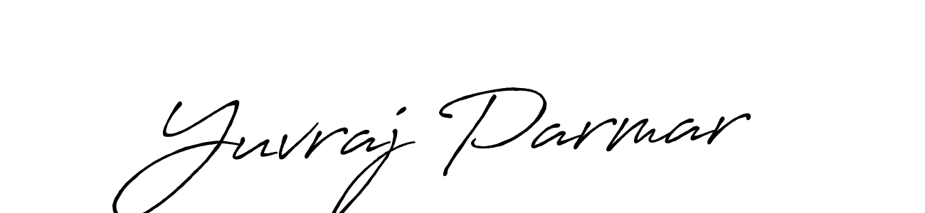 Yuvraj Parmar stylish signature style. Best Handwritten Sign (Antro_Vectra_Bolder) for my name. Handwritten Signature Collection Ideas for my name Yuvraj Parmar. Yuvraj Parmar signature style 7 images and pictures png