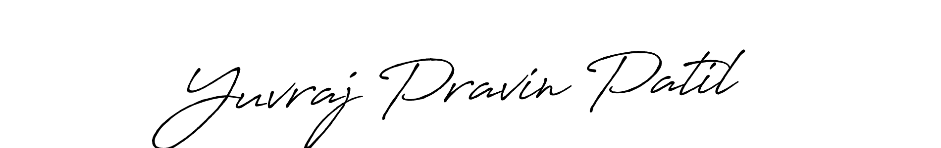 Make a beautiful signature design for name Yuvraj Pravin Patil. With this signature (Antro_Vectra_Bolder) style, you can create a handwritten signature for free. Yuvraj Pravin Patil signature style 7 images and pictures png