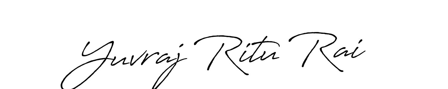 Make a short Yuvraj Ritu Rai signature style. Manage your documents anywhere anytime using Antro_Vectra_Bolder. Create and add eSignatures, submit forms, share and send files easily. Yuvraj Ritu Rai signature style 7 images and pictures png