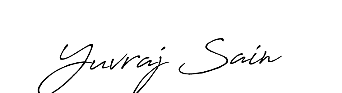 It looks lik you need a new signature style for name Yuvraj Sain. Design unique handwritten (Antro_Vectra_Bolder) signature with our free signature maker in just a few clicks. Yuvraj Sain signature style 7 images and pictures png
