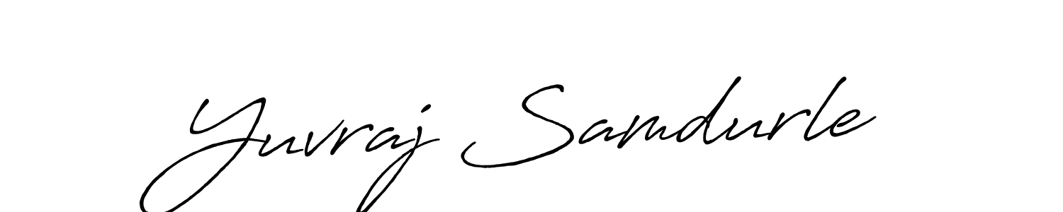 Make a beautiful signature design for name Yuvraj Samdurle. With this signature (Antro_Vectra_Bolder) style, you can create a handwritten signature for free. Yuvraj Samdurle signature style 7 images and pictures png